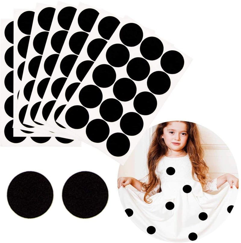 Iceyyyy 100+ Pieces Black Adhesive Felt Circles, Black Self-Adhesive Felt Sticker for Halloween DIY Projects, Professional Craft Finishing (1.5 Inch) - Image 1